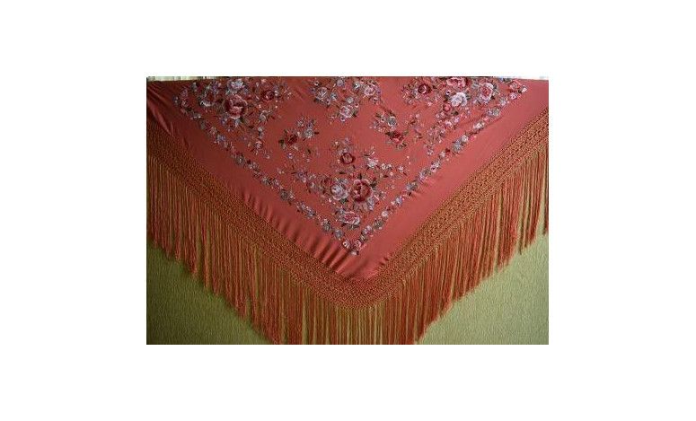 Mantón mano seda 140cm