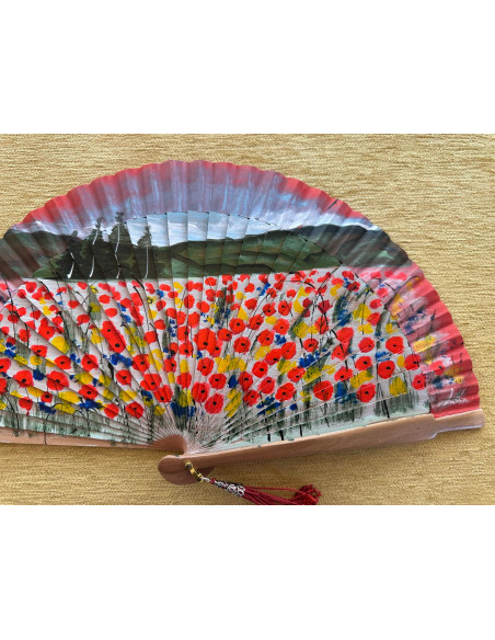 Abanico campo flores