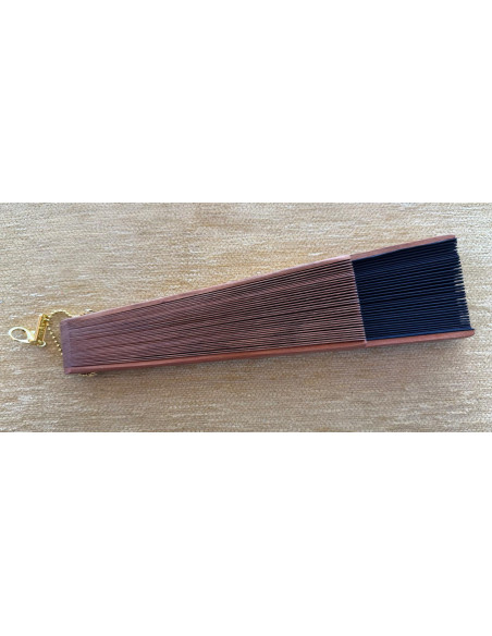 Abanico liso tela negra
