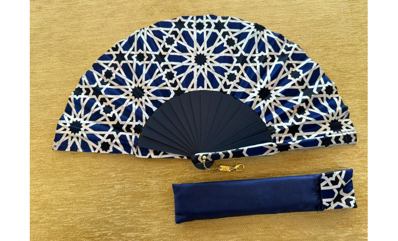 Abanico seda arabesco 23cm