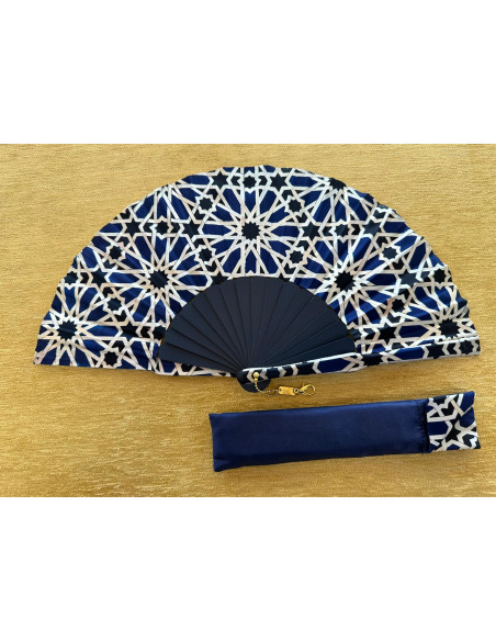 Abanico seda arabesco 23cm