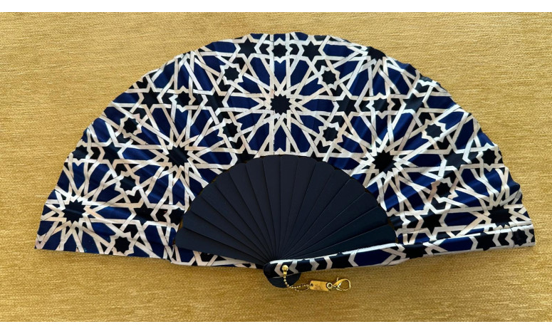Abanico seda arabesco 23cm
