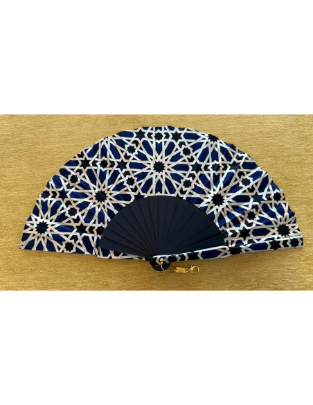 Abanico seda arabesco 23cm