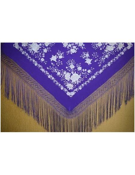 Mantón mano seda 140cm