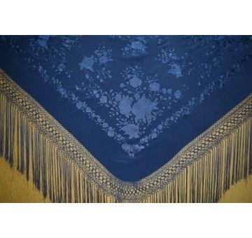 Mantón mano seda 140cm 2