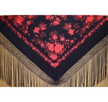 Mantón mano seda 140cm
