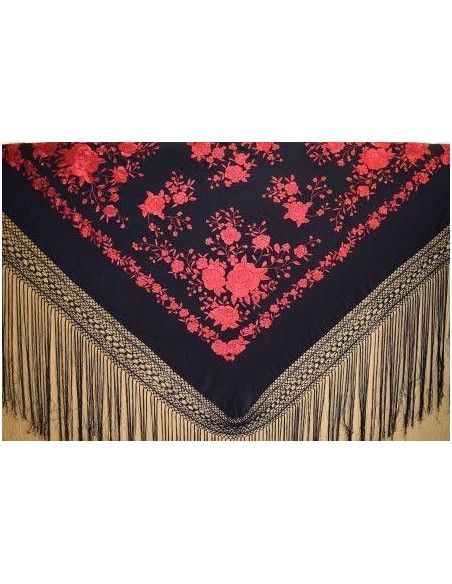 Mantón mano seda 140cm