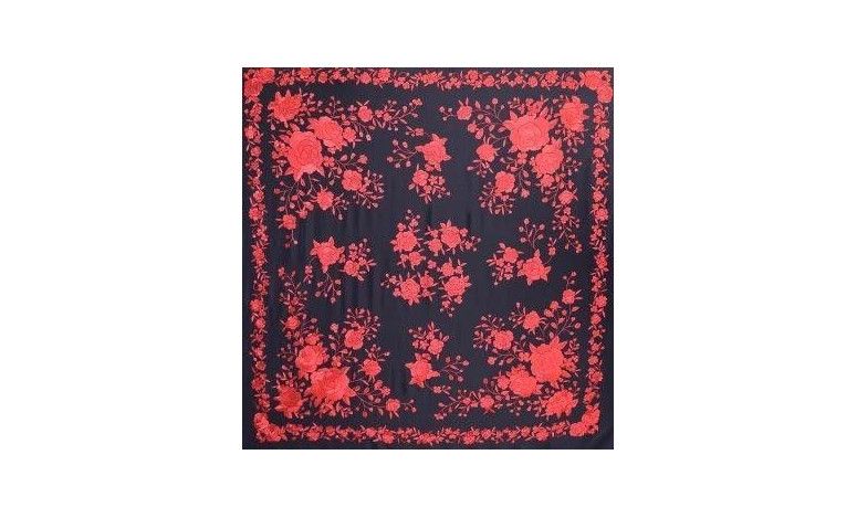 Mantón mano seda 140cm