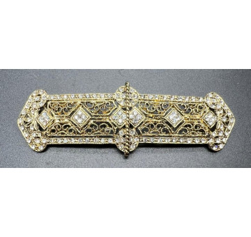 Broche mantilla rodio 2