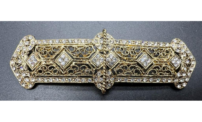 Broche mantilla rodio