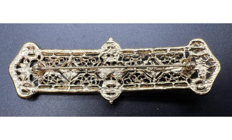 Broche mantilla rodio