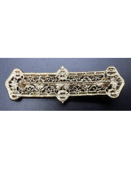 Broche mantilla rodio