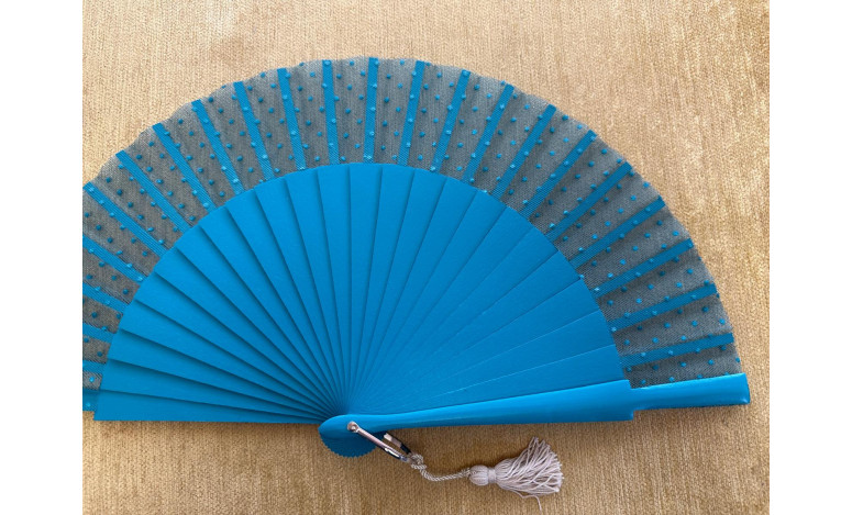 Abanico tul plumeti colores