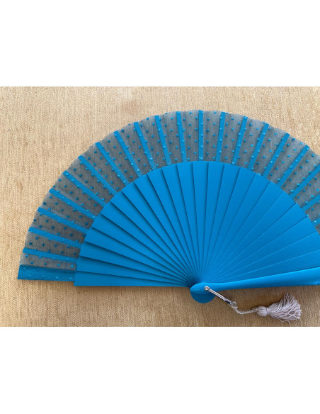 Abanico tul plumeti colores
