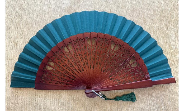 Abanico calado tela lisa