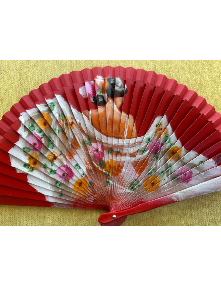 Abanico flamenca mantón