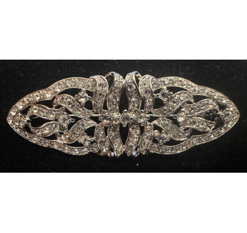 Broche mantilla plata