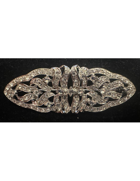 Broche mantilla plata