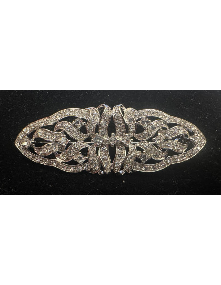 Broche mantilla plata