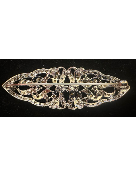 Broche mantilla plata