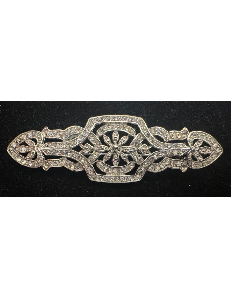 Broche mantilla plata