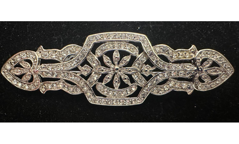 Broche mantilla plata