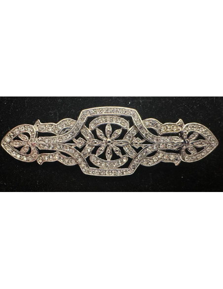 Broche mantilla plata