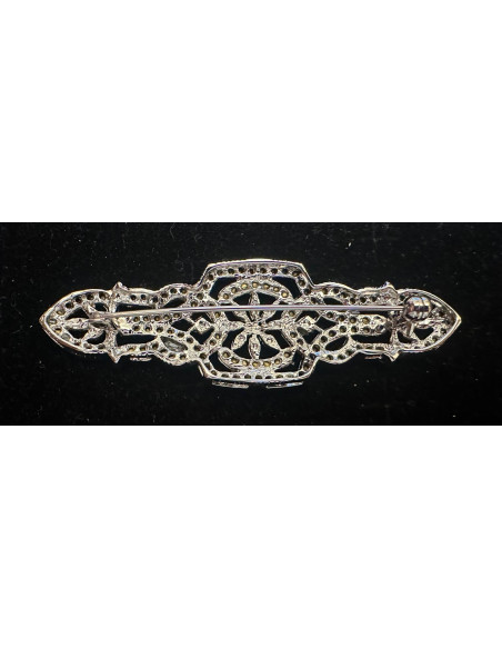 Broche mantilla plata