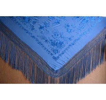 Mantón mano seda 140cm 2