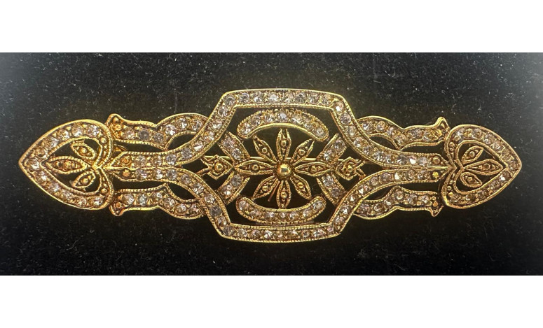 Broche mantilla plata