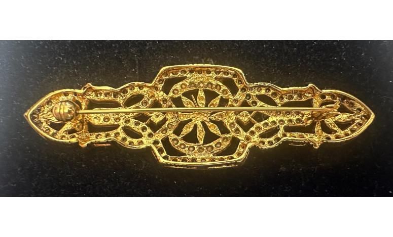 Broche mantilla plata