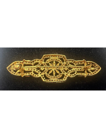 Broche mantilla plata