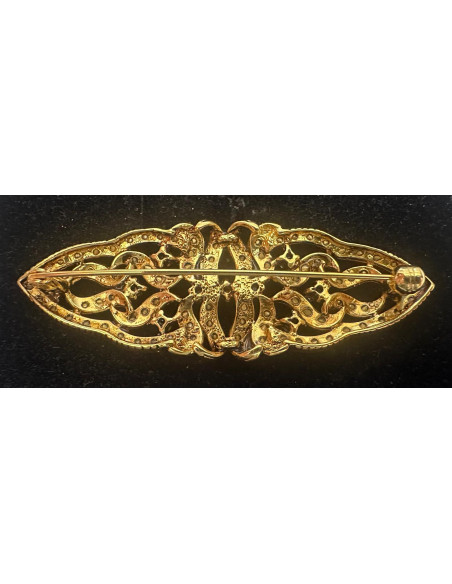 Broche mantilla plata