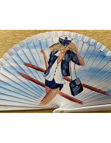 Abanico chica barco