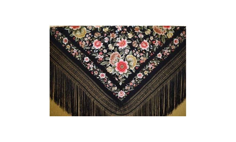 Mantón mano seda 140cm