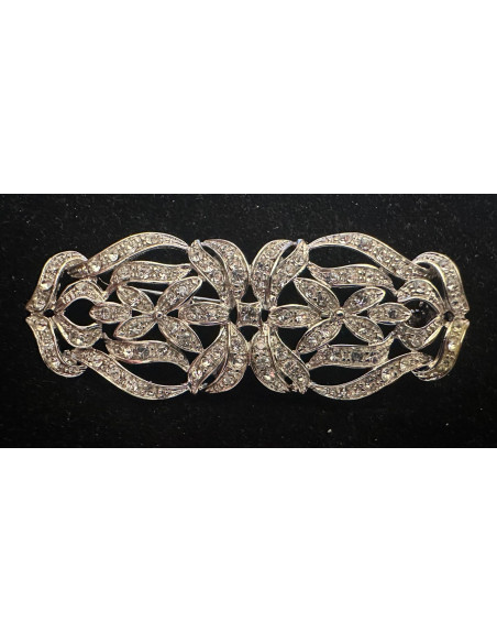 Broche mantilla plata