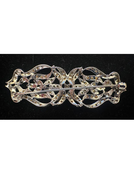 Broche mantilla plata