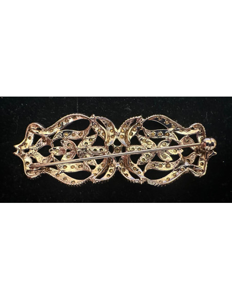 Broche mantilla plata