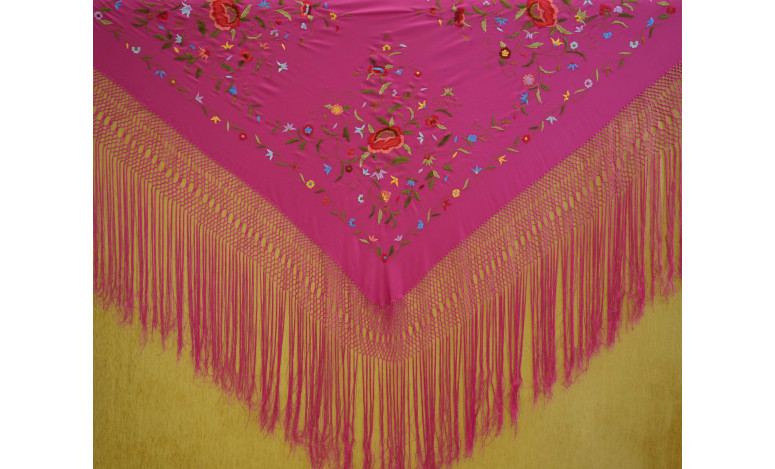 Mantón mano seda 140cm