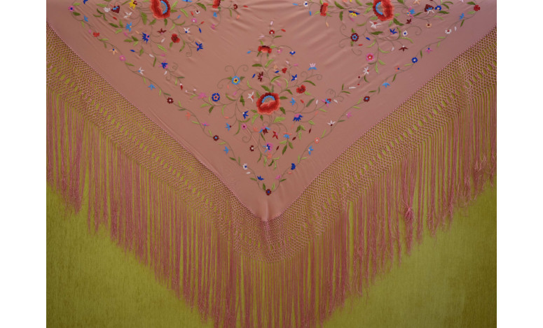 Mantón mano seda 140cm