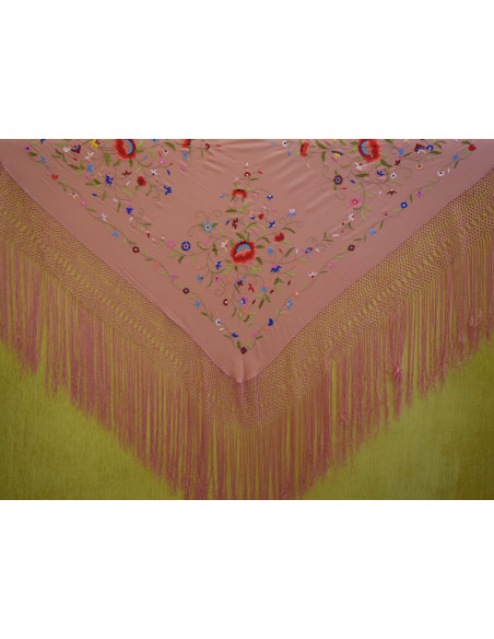 Mantón mano seda 140cm