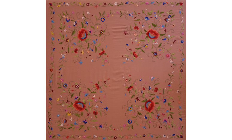 Mantón mano seda 140cm