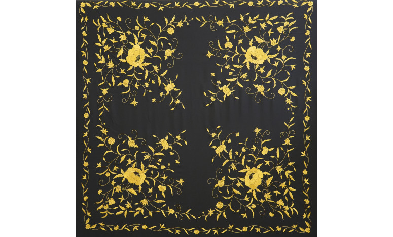 Mantón mano seda 140cm