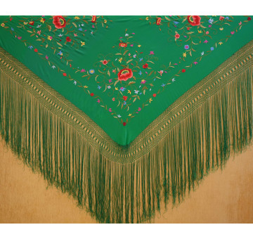 Mantón mano seda 140cm 2