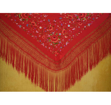 Mantón mano seda 140CM 2