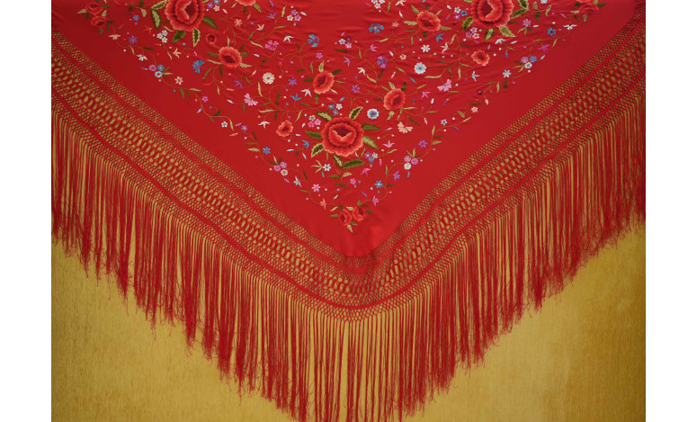 Mantón mano seda 140CM