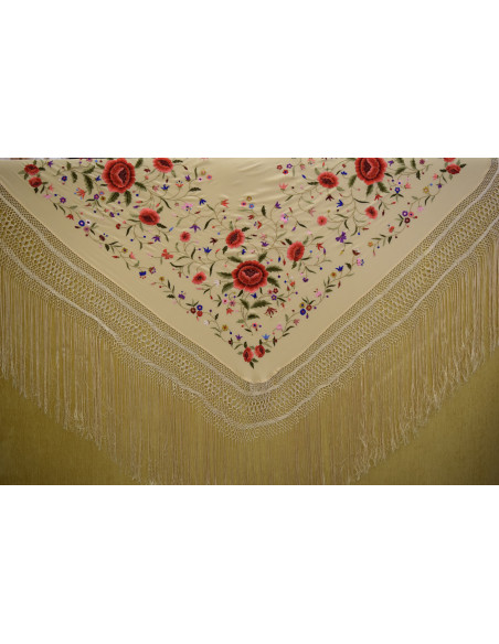 Mantón mano seda 140CM