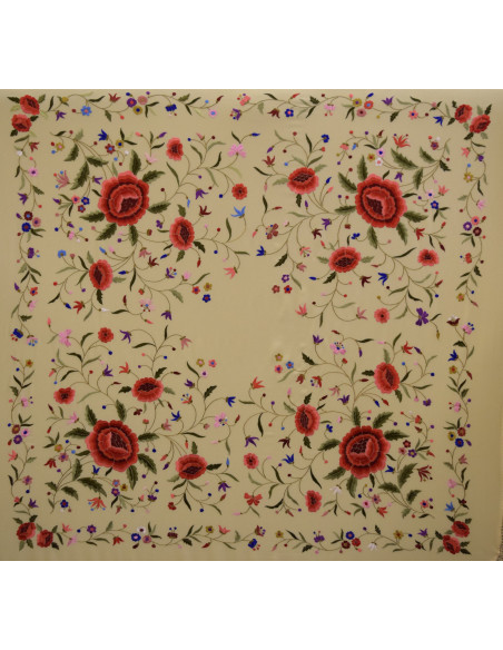 Mantón mano seda 140CM