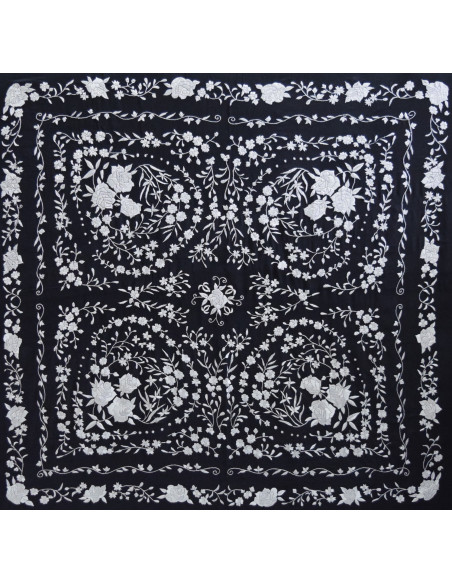 Mantón mano seda 140cm
