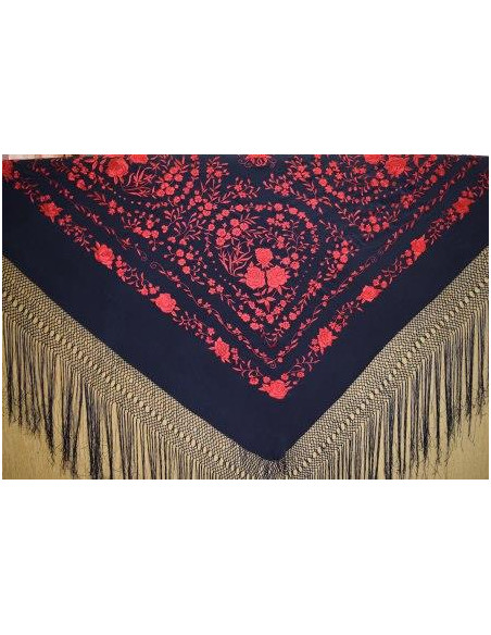 Mantón mano seda 140cm